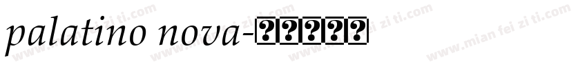 palatino nova字体转换